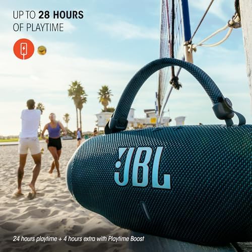 JBL Charge 6   Portable Waterproof & Drop Proof Bluetooth Speaker  Bold JBL Pro Sound with AI Sound Boost  28Hrs of Playtime  Built in powerbank & Comes with a Sturdy/Removable Carrying Strap  Blue 