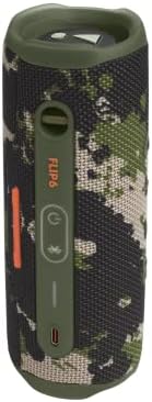 JBL Flip 6   Portable Bluetooth Speaker  powerful sound and deep bass  IPX7 waterproof  12 hours of playtime  JBL PartyBoost for multiple speaker pairing for home  outdoor and travel  Camo