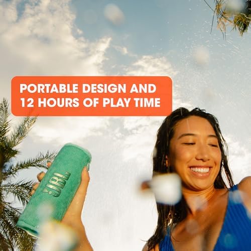 JBL Flip 6   Portable Bluetooth Speaker  powerful sound and deep bass  IPX7 waterproof  12 hours of playtime  JBL PartyBoost for multiple speaker pairing for home  outdoor and travel  Camo