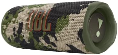 JBL Flip 6   Portable Bluetooth Speaker  powerful sound and deep bass  IPX7 waterproof  12 hours of playtime  JBL PartyBoost for multiple speaker pairing for home  outdoor and travel  Camo