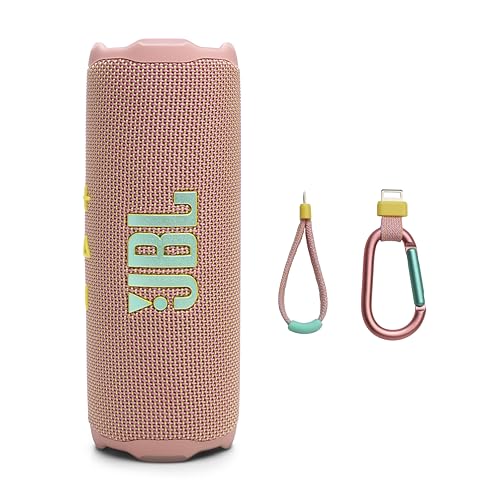 JBL Flip 7 - Altavoz portátil impermeable y a prueba de caídas, sonido profesional audaz con refuerzo de sonido AI, 16 horas de tiempo de reproducción y sistema PushLock con accesorios intercambiables