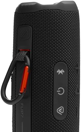 JBL Flip 7   Portable Waterproof and Drop Proof Speaker  Bold JBL Pro Sound with AI Sound Boost  16Hrs of Playtime  and PushLock System with Interchangeable Accessories  Black 
