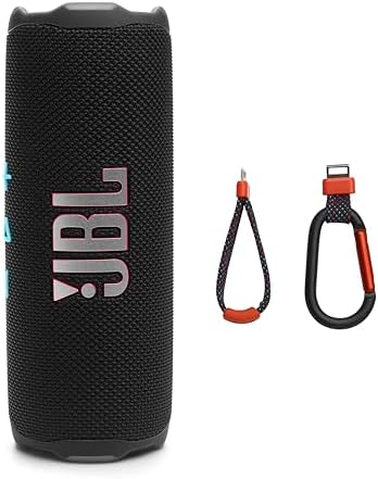 JBL Flip 7   Portable Waterproof and Drop Proof Speaker  Bold JBL Pro Sound with AI Sound Boost  16Hrs of Playtime  and PushLock System with Interchangeable Accessories  Black 