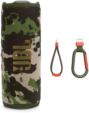 JBL Flip 7   Portable Waterproof and Drop Proof Speaker  Bold JBL Pro Sound with AI Sound Boost  16Hrs of Playtime  and PushLock System with Interchangeable Accessories  Black 