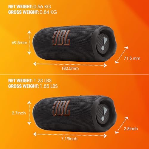 JBL Flip 7 - Altavoz portátil impermeable y a prueba de caídas, Bold JBL Pro Sound con AI Sound Boost, 16 horas de tiempo de reproducción, y sistema PushLock con accesorios intercambiables (Negro)