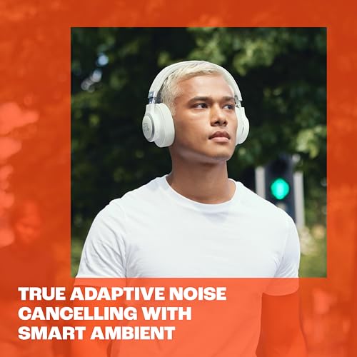 JBL Live 770NC   Wireless Over Ear Headphones with True Adaptive Noise Cancelling with Smart Ambient  Up to 65 Hours of Battery Life  Comfort fit Fabric Headband & Carrying Pouch  Black 