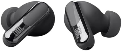 JBL Live Beam 3   True Wireless Noise Cancelling Stick Closed Earbuds  48Hrs Total Playback  Wireless Charging  6 Mics for Perfect Calls  Multi Point Connection  IP55 Waterproof and dustproof  Black 
