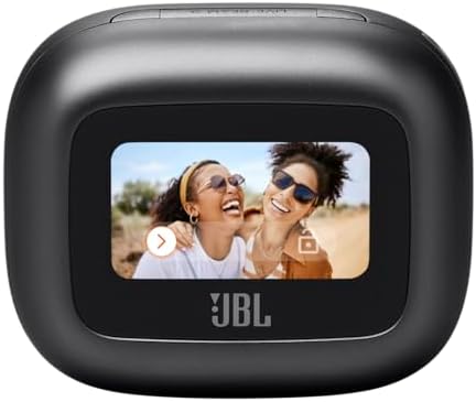 JBL Live Beam 3   True Wireless Noise Cancelling Stick Closed Earbuds  48Hrs Total Playback  Wireless Charging  6 Mics for Perfect Calls  Multi Point Connection  IP55 Waterproof and dustproof  Black 
