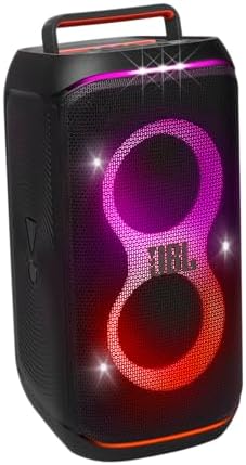 JBL PartyBox Club 120   Portable Speaker with Foldable Handle  Powerful Pro Sound   Black   Renewed