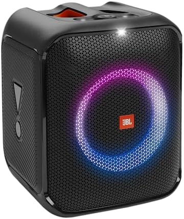 JBL Partybox Encore Essential  100W Sound  Built in Dynamic Light Show  and Splash Proof Design  Black
