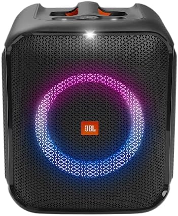 JBL Partybox Encore Essential  100W Sound  Built in Dynamic Light Show  and Splash Proof Design  Black