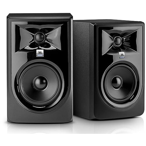 JBL Professional 305PMkII 5 Inch 2 Way Powered  Active Monitor Speaker for Near Field Music Production  Studio Monitor  Desktop Computer  Hi Fi Audio  Sold Individually  Black