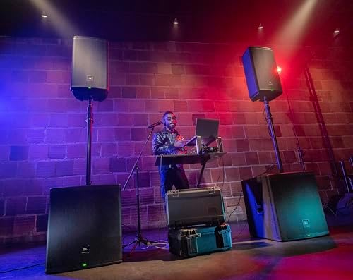 JBL Professional EON718S Subwoofer PA alimentado con Bluetooth, 18 pulgadas, eléctrico con cable, negro