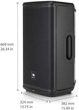 JBL Professional EON712 Powered PA Speaker  Loudspeaker with Bluetooth  12 inch 1300 Watt  Corded Electric  Black