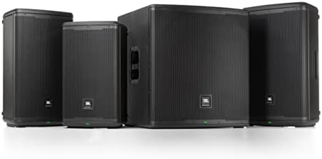 JBL Professional EON712 Powered PA Speaker  Loudspeaker with Bluetooth  12 inch 1300 Watt  Corded Electric  Black