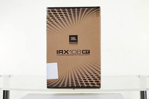 JBL Professional IRX108BT Powered PA Speaker  Portable Loudspeaker with Bluetooth  8 Inch Woofer  1300 Watt  Mobile DJ  Musicians  Small Venues  Ceremonies and Sports Events  Black