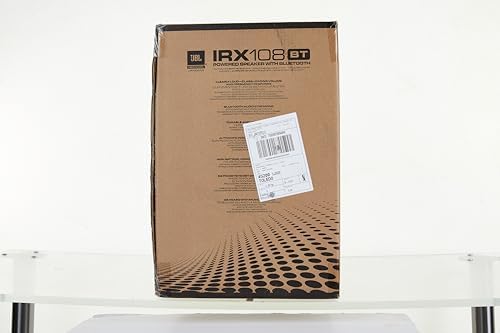 JBL Professional IRX108BT Powered PA Speaker  Portable Loudspeaker with Bluetooth  8 Inch Woofer  1300 Watt  Mobile DJ  Musicians  Small Venues  Ceremonies and Sports Events  Black