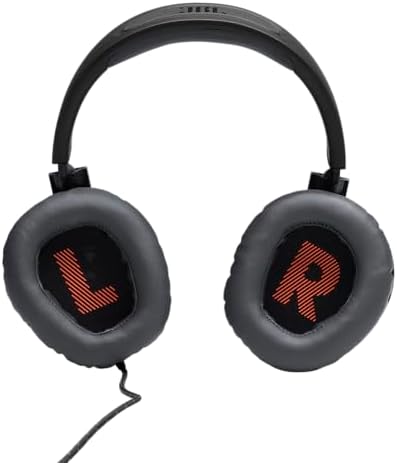 JBL Quantum 100   Wired Over Ear Gaming Headphones   Black  Large