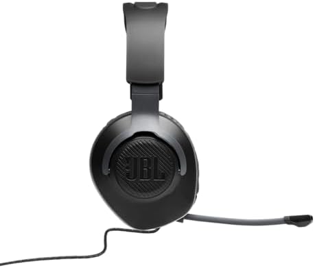 JBL Quantum 100   Wired Over Ear Gaming Headphones   Black  Large