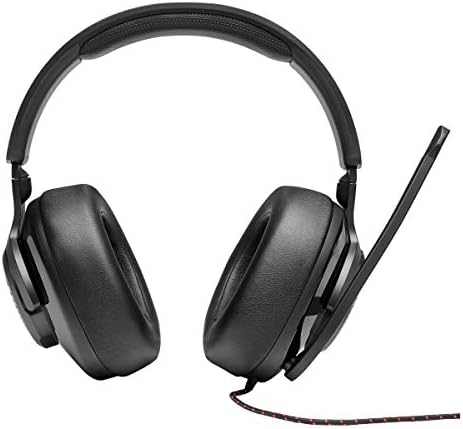 JBL Quantum 300   Wired Over Ear Gaming Headphones with JBL Quantum Engine Software   Black  Large