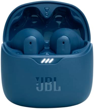 JBL Tune Flex   True Wireless Noise Cancelling Earbuds  Blue   Small