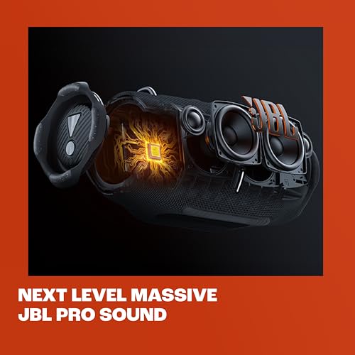 JBL Xtreme 4   Portable Bluetooth Speaker  Powerful Sound and Deep Bass  IP67 Waterproof  24 Hours of Playtime  Powerbank  PartyBoost for Multi Speaker Pairing  Blue   Renewed 