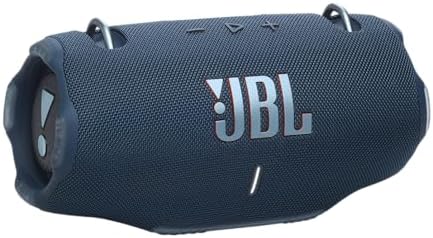 JBL Xtreme 4   Portable Bluetooth Speaker  Powerful Sound and Deep Bass  IP67 Waterproof  24 Hours of Playtime  Powerbank  PartyBoost for Multi Speaker Pairing  Blue   Renewed 