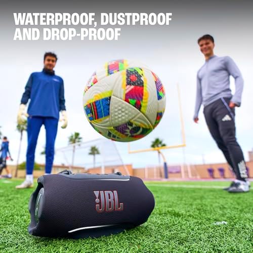 JBL Xtreme 5   Portable Waterproof Speaker with Massive Legendary JBL Sound  Ambient Edge Lighting  Convenient Shoulder Strap  Supports Lossless USB C Audio  Built in powerbank & Auracast   Squad