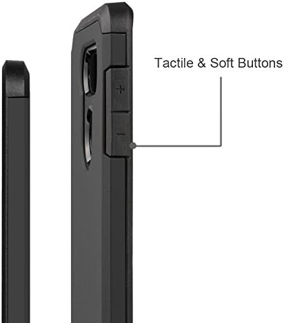 J&D Heavy Duty Dual Layer Hybrid Shock Proof Bumper Case for LG V35 ThinQ  Compatible with LG V35/V30S/V30S ThinQ/V30/V30 Plus  Rugged Protective Cover  Black