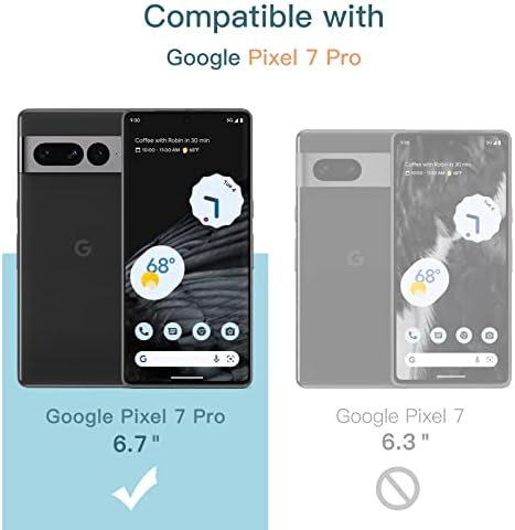 JETech Screen Protector for Google Pixel 7 Pro with Camera Lens Protector  Flexible TPU Film  Fingerprint ID Compatible  HD Clear  Easy Install  2 Pack Each