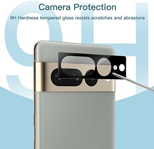 JETech Screen Protector for Google Pixel 7 Pro with Camera Lens Protector  Flexible TPU Film  Fingerprint ID Compatible  HD Clear  Easy Install  2 Pack Each