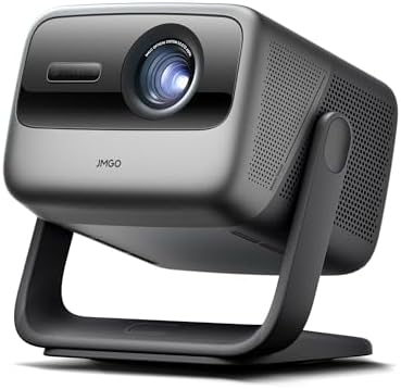 JMGO N1S Ultra 4K Triple Laser Projector with WiFi and Bluetooth  2800 ISO Lumens  Google TV  360  Sensorless Picture Correction  300  HDR10  20W Dolby Digital Plus  3D Active  Smart and Portable