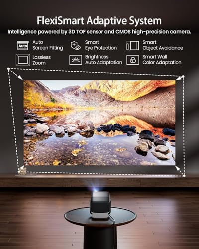 JMGO N1S Ultra 4K Triple Laser Projector with WiFi and Bluetooth  2800 ISO Lumens  Google TV  360  Sensorless Picture Correction  300  HDR10  20W Dolby Digital Plus  3D Active  Smart and Portable