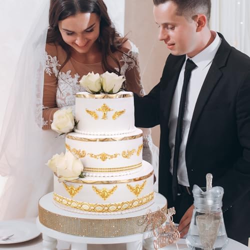 JOERSH 3PCS Baroque Silicone Molds Scroll Border Mold Baroque Clay Mold Fondant Molds for Wedding Birthday Cake Decorating  Chocolate  Sugar  Clay Crafts