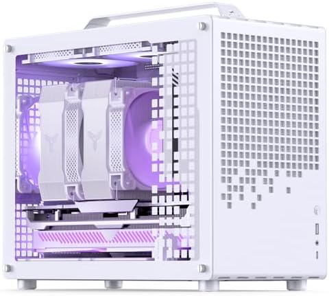 JONSBO/JONSPLUS Z20 Orange/Black Micro ATX Mini Tower Pc Case with Detachable Carrying Handle  Mini Size  High Performance Hardware Compatible  Support 240AIO  H160mm Cooler Orange/Black