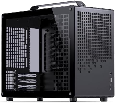 JONSBO/JONSPLUS Z20 Orange/Black Micro ATX Mini Tower Pc Case with Detachable Carrying Handle  Mini Size  High Performance Hardware Compatible  Support 240AIO  H160mm Cooler Orange/Black