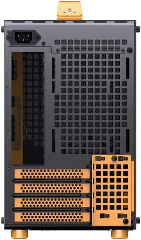 JONSBO/JONSPLUS Z20 Orange/Black Micro ATX Mini Tower Pc Case with Detachable Carrying Handle  Mini Size  High Performance Hardware Compatible  Support 240AIO  H160mm Cooler Orange/Black
