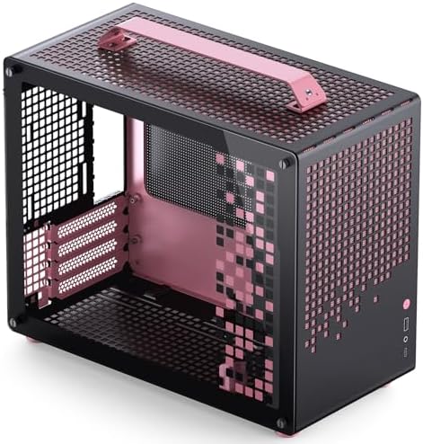 JONSBO/JONSPLUS Z20 Orange/Black Micro ATX Mini Tower Pc Case with Detachable Carrying Handle  Mini Size  High Performance Hardware Compatible  Support 240AIO  H160mm Cooler Orange/Black