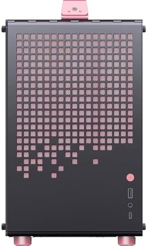 JONSBO/JONSPLUS Z20 Orange/Black Micro ATX Mini Tower Pc Case with Detachable Carrying Handle  Mini Size  High Performance Hardware Compatible  Support 240AIO  H160mm Cooler Orange/Black