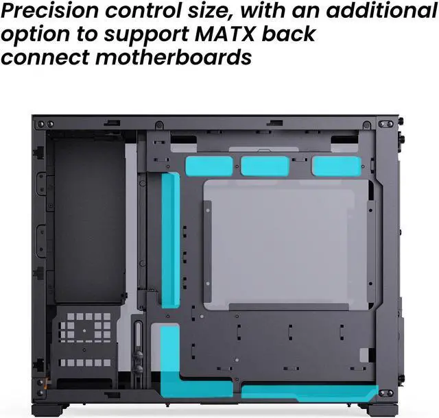 JONSBO D32 PRO Micro ATX PC Case High Compatibility Mini Desktop Case A/B Mode for MB  Support MATX Back Connect/BTF MB 365mm GPU/240AIO/163mm Air Cooler ATX/SFX L/SFX PSU  USB3 2 PC Gaming Case Black