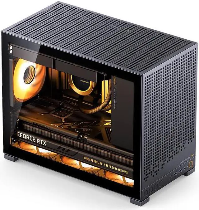 JONSBO D32 PRO Micro ATX PC Case High Compatibility Mini Desktop Case A/B Mode for MB  Support MATX Back Connect/BTF MB 365mm GPU/240AIO/163mm Air Cooler ATX/SFX L/SFX PSU  USB3 2 PC Gaming Case Black