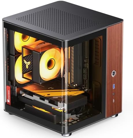 JONSBO TK 2 White ATX Mid Tower Pc Case Hyperboloid Glass Design  Separated Cabinet Structure  Al Alloy Shell Desktop Computer Case  Support BTF Motherboard/ATX Power supply/360 AIO White