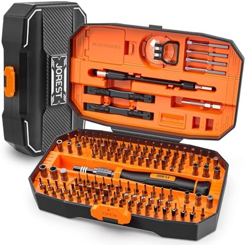 JOREST 40Pcs Small Precision Screwdriver Set with Torx Triwing Phillips  Mini Repair Tool Kit for Macbook  Computer  Laptop  PC  iPhone  PS5  Xbox  Switch  Glasses  Watch  Ring Doorbell  Electronics