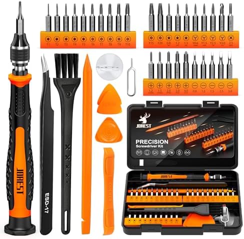 JOREST 40Pcs Small Precision Screwdriver Set with Torx Triwing Phillips  Mini Repair Tool Kit for Macbook  Computer  Laptop  PC  iPhone  PS5  Xbox  Switch  Glasses  Watch  Ring Doorbell  Electronics