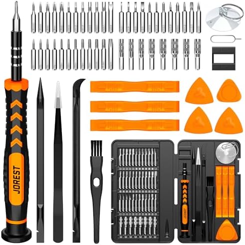 JOREST 40Pcs Small Precision Screwdriver Set with Torx Triwing Phillips  Mini Repair Tool Kit for Macbook  Computer  Laptop  PC  iPhone  PS5  Xbox  Switch  Glasses  Watch  Ring Doorbell  Electronics
