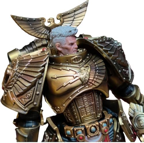 JOYTOY Collectors Edition Rogal Dorn Warhammer 40K 1/18 Action Figures Imperial Fists Rogal Dorn Primarch of the VIlth Legion Collectors Edition Birthday Gifts Collectible Model Warhammer Miniatures