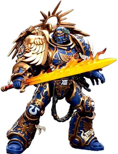 JOYTOY Collectors Edition Rogal Dorn Warhammer 40K 1/18 Action Figures Imperial Fists Rogal Dorn Primarch of the VIlth Legion Collectors Edition Birthday Gifts Collectible Model Warhammer Miniatures
