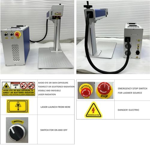 JPT 30W MOPA Fiber Laser Marking Engraving Machine Ovsuqu 30W MOPA M7 Fiber Laser Engarver Marker for Metal 175 175mm with 80D Rotary Axis Color Marking