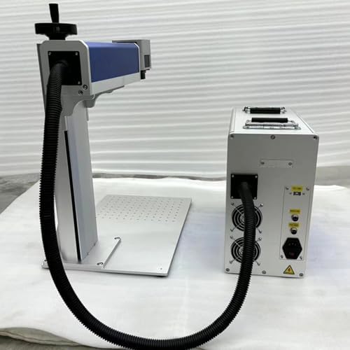 JPT 30W MOPA Fiber Laser Marking Engraving Machine Ovsuqu 30W MOPA M7 Fiber Laser Engarver Marker for Metal 175 175mm with 80D Rotary Axis Color Marking