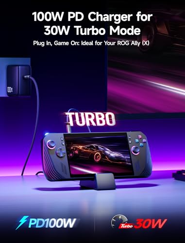 JSAUX Docking Station & 100W Charger for ROG Xbox Ally X  2025 /ROG Ally X/Steam Deck/Legion Go  6 in 1 Dock with HDMI 4K 120Hz  Gigabit Ethernet  Dual USB A & USB C 3 2 Gen 1  100W Charging   HB0609